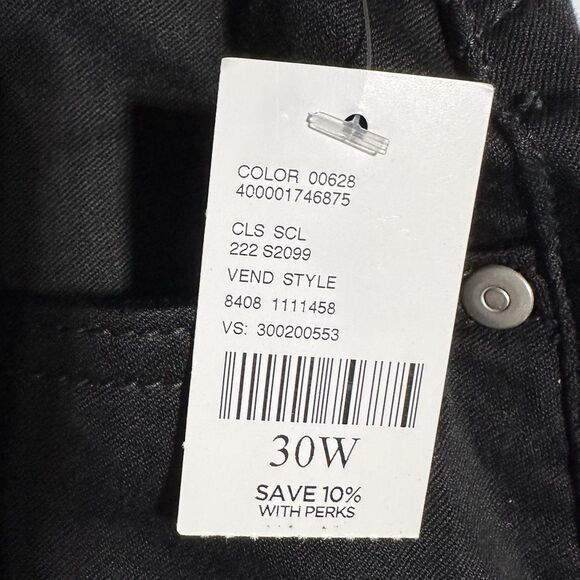 Catherines Sateen Capri Pants Stretch Comfort Waist Size 30 W Black NWT - Picture 3 of 12